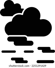 Haze vector icon. Can be used for printing, mobile and web applications.