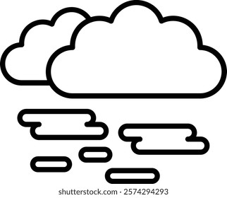 Haze vector icon. Can be used for printing, mobile and web applications.