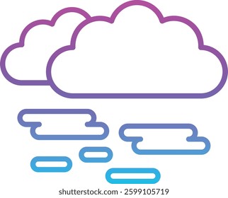Haze vector icon. Can be used for printing, mobile and web applications.