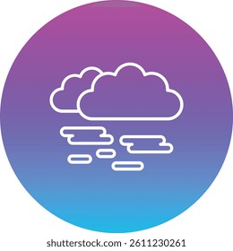 Haze vector icon. Can be used for printing, mobile and web applications.