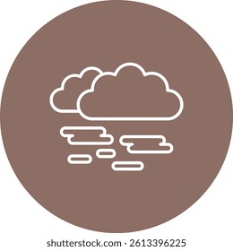 Haze vector icon. Can be used for printing, mobile and web applications.