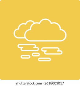 Ícone de vetor de nuvem. Pode ser usado para impressão, aplicativos móveis e da Web.