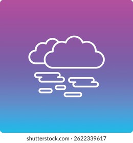 Ícone de vetor de nuvem. Pode ser usado para impressão, aplicativos móveis e da Web.