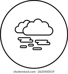 Ícone de vetor de nuvem. Pode ser usado para impressão, aplicativos móveis e da Web.