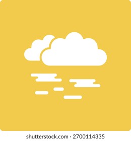 Ícone de vetor de nuvem. Pode ser usado para impressão, aplicativos móveis e da Web.