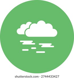 Haze vector icon. Can be used for printing, mobile and web applications.