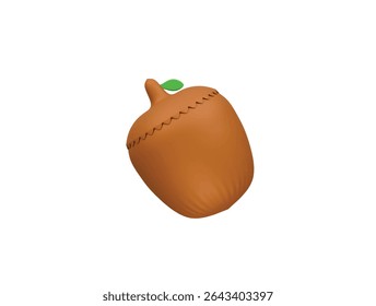 hazelnut icon 3d illustration render