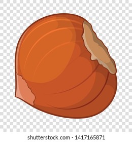Hazelnut icon. Cartoon illustration of hazelnut vector icon for web design
