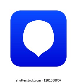 Hazelnut icon digital blue for any design isolated on white vector illustration
