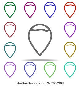 hazelnut icon. Elements of autumn in multi color style icons. Simple icon for websites, web design, mobile app, info graphics