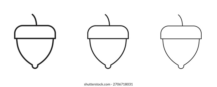 Ícone de avelã com estilo de contorno, designs de ilustração vetorial