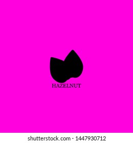 hazelnut icon sign signifier vector