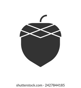 Haselnuss-Symbol-Zeichen-Symbol-Vektor
