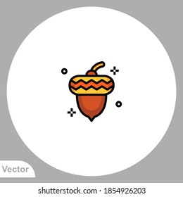Hazelnut icon sign vector,Symbol, logo illustration for web and mobile