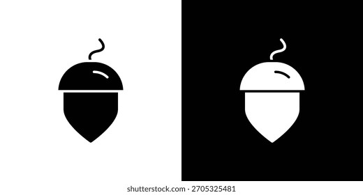 Ícone de avelã, estilo plano simples. para designs de ui ou ux