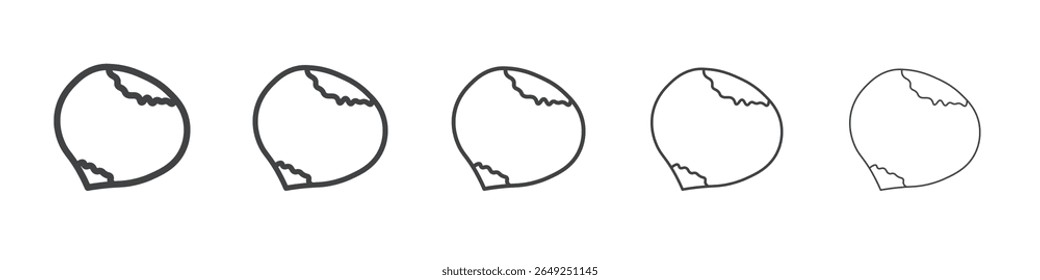 Haselnuss Symbol einfache Illustration Sammlungssymbol