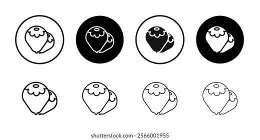 Hazelnut Icon Simple thin outline