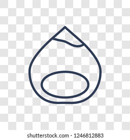 Hazelnut icon. Trendy linear Hazelnut logo concept on transparent background from Fruits and vegetables collection