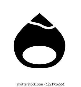 Hazelnut icon. Trendy Hazelnut logo concept on white background from Fruits and vegetables collection. Suitable for use on web apps, mobile apps and print media.