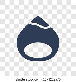 Hazelnut icon. Trendy Hazelnut logo concept on transparent background from Fruits and vegetables collection