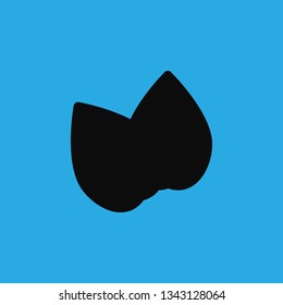 hazelnut icon vector