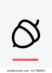 Hazelnut  icon, Vector