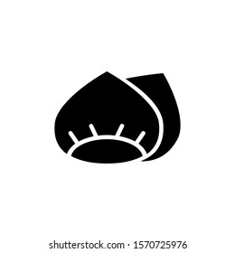 hazelnut icon vector illustration logo template for many purpose. Isolated on white background.