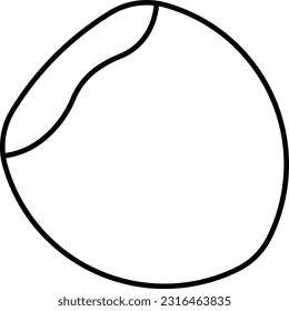 hazelnut kernel fruit seed nut Outline