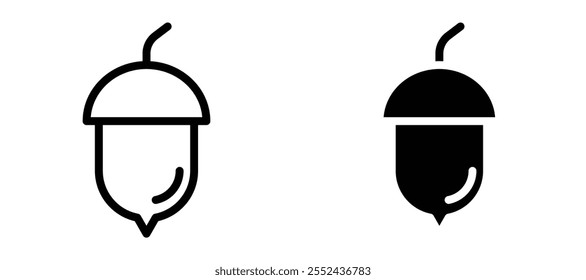 Hazelnut liner icon vector set.