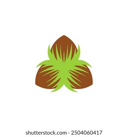 Logotipo de avellana Vector icono de diseño