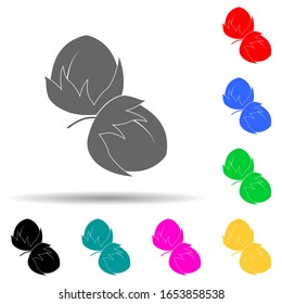 hazelnut multi color style icon. Simple glyph, flat vector of nuts icons for ui and ux, website or mobile application
