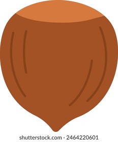 Haselnuss-Symbol Vektorillustration