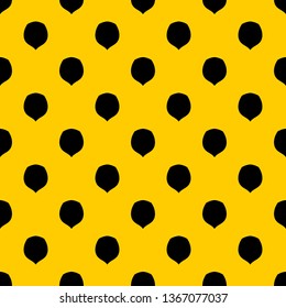 Hazelnut pattern seamless vector repeat geometric yellow for any design