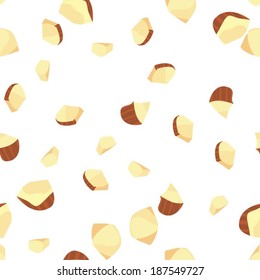 Hazelnut Pieces Seamless Pattern 