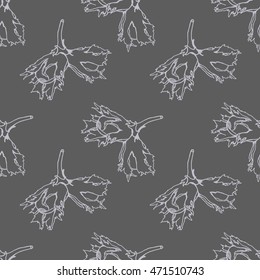 Hazelnut seamless pattern. Useful for ads, signboards, packaging, menu design, interior decorating and other design.