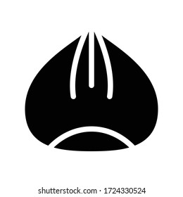 hazelnut vector glyph flat icon