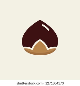 Hazelnut Vector Icon