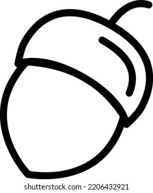 ilustración de vectores de avellana en un fondo transparente.Símbolos de calidad premium.Iconos vectores de trazo para el diseño de conceptos y gráficos.