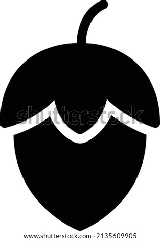 hazelnut Vector illustration on a transparent background. Premium quality symbols. Glyphs  vector icon for concept and graphic design.