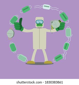 Hazmat Guy - Use masker guys!