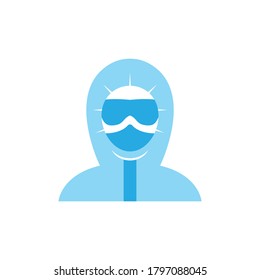 Hazmat icon design template vector isolated illustration