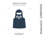 hazmat icon. high quality filled hazmat icon on white background. from war collection flat trendy vector hazmat symbol. use for web and mobile