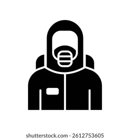 hazmat icon vector design template simple and clean