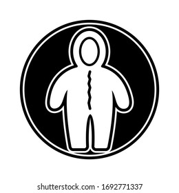 Hazmat Anzug Icon Design, stilvolle Kollektion