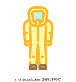 hazmat suit ppe protective equipment color icon vector. hazmat suit ppe protective equipment sign. isolated symbol illustration