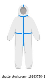 hazmat suit vector for protecting from hazardous things