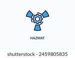 Hazmat Vector Icon Or Logo Illustration
