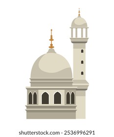 hazratbal religious mosque isolated icon