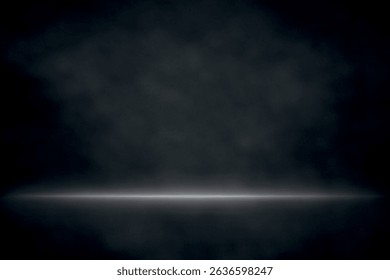 Hazy dark background with a thin white light strip across the center