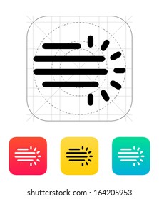 Hazy weather icon. Vector illustration.